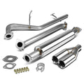 2006-2011 Kia Rio Dual Rolled Tip Catback Exhaust Stainless Steel