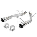 11-14 Ford Mustang 3.7L Axelback Exhaust Dual Rolled Tip Stainless Steel