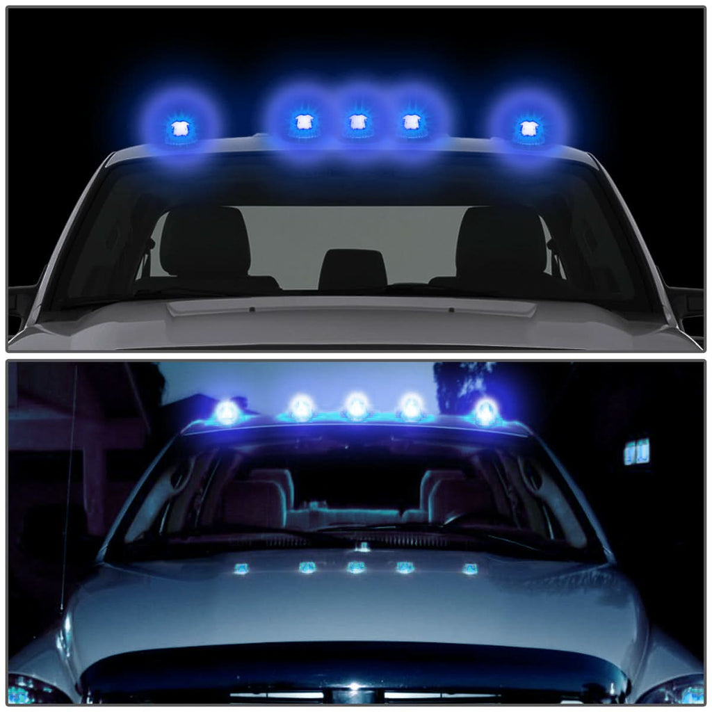1980-1996 Ford Super Duty Smoke Housing Blue LED Cab Light