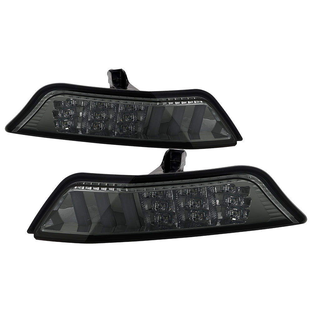 Spyder 15-16 Ford Mustang LED DRL - Smoke (CBL-YD-FM15-LED-SM) 5082527