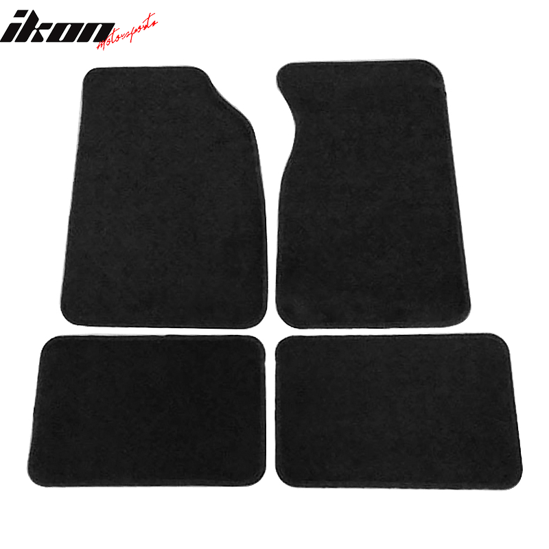 Car Floor Mat for 1999-2004 Ford Mustang Black Nylon Carpet 4PC Set
