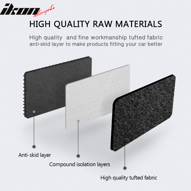 2009-2013 Toyota Corolla Car Mat Black Carpet 4PC Nylon