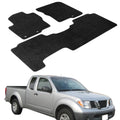 Car Floor Mat for 2005-2010 Nissan Frontier Black Carpet 3PC Nylon