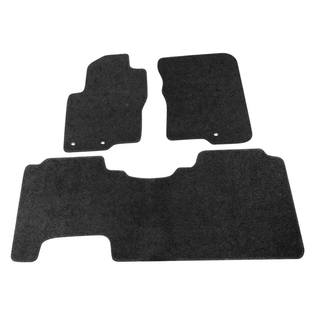 Car Floor Mat for 2005-2010 Nissan Frontier Black Carpet 3PC Nylon