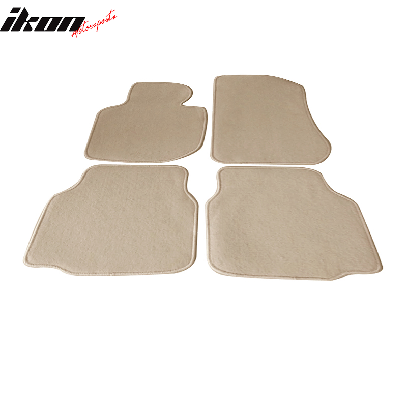 Car Floor Mat for 1992-1998 BMW E36 3 Series Beige Carpet 4PC Nylon