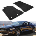Car Floor Mat for 2015-2024 Ford Mustang Black Carpet 2PC Nylon