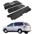 Car Floor Mat for 1998-2003 Toyota Sienna Black Carpet 6PC Nylon