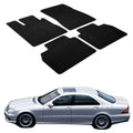 Car Floor Mat for 1998-2005 Mercedes S Class Black Nylon 4PCS