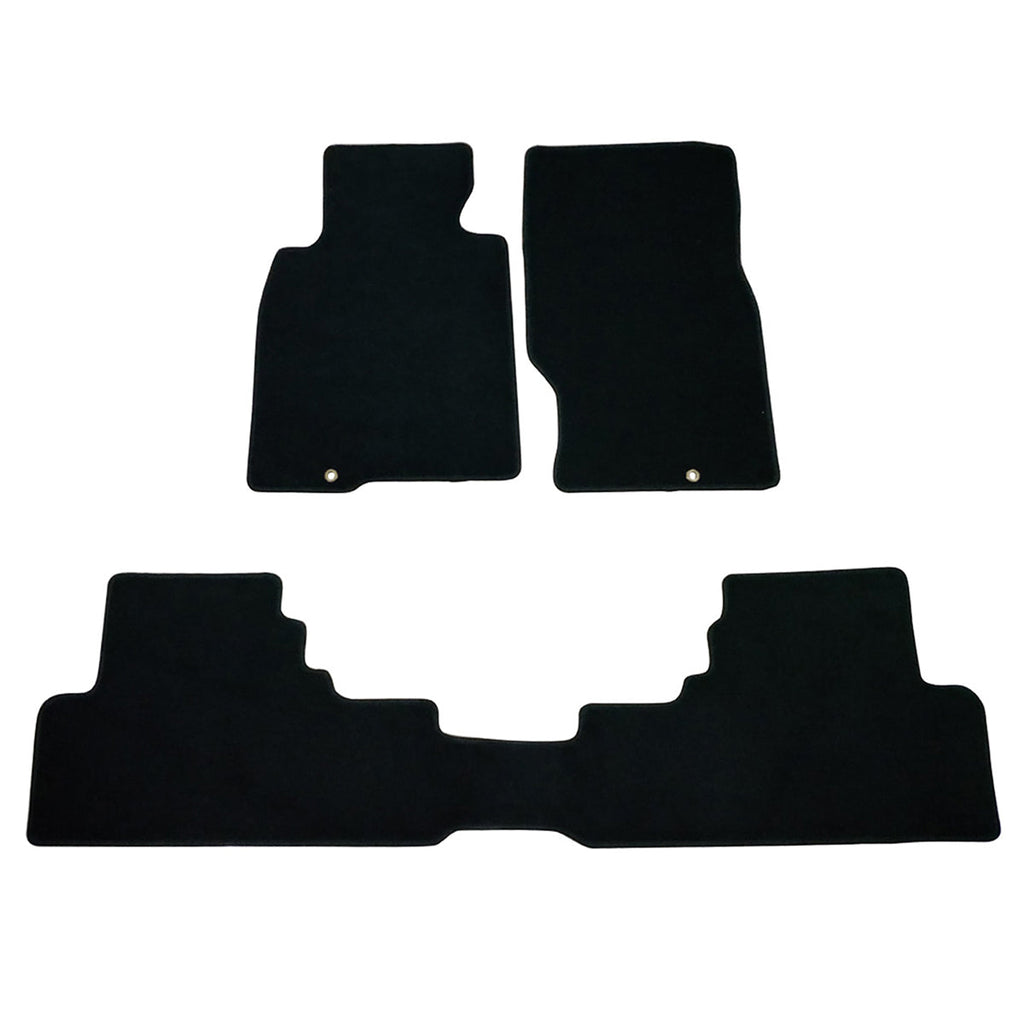 Car Floor Mat for 2008-2013 Infiniti G37 Coupe Black Nylon 3PC