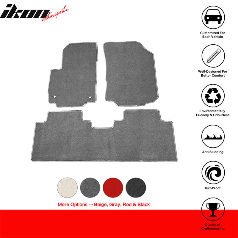 2018-2023 Chevy Equinox Car Floor Mats Carpet 3PC Polyester