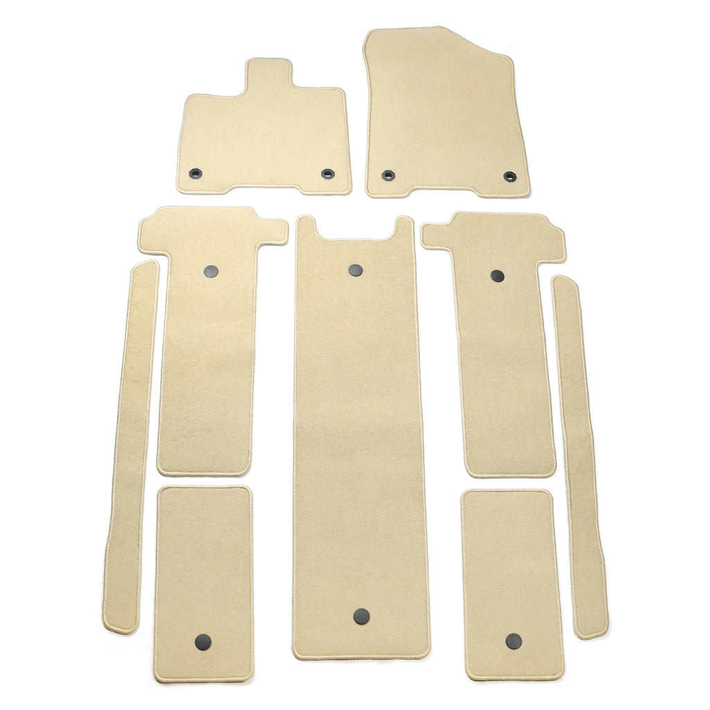 2021-2025 Toyota Sienna Floor Mats Liner Front Rear Carpets 9PC