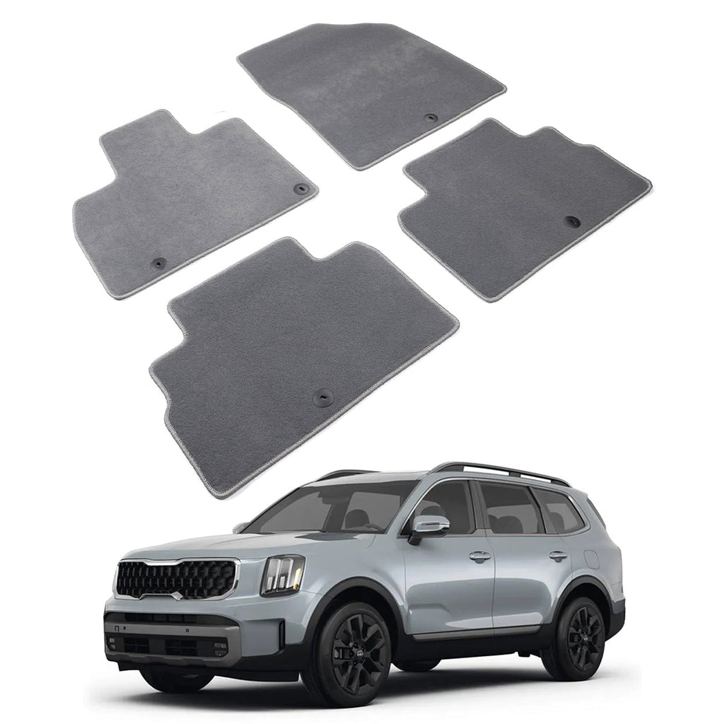 2020-2024 Kia Telluride OE Front Rear Floor Mats Carpets Nylon