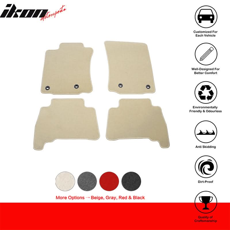 2014-2023 4Runner 2014-2022 GX460 4PCS Floor Mats Carpet Nylon