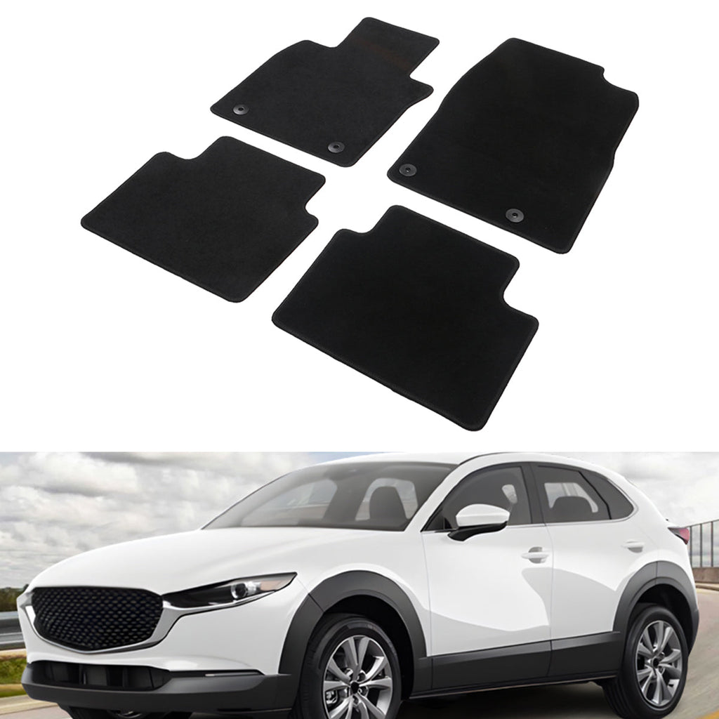 2020-2024 Mazda CX-30 Nylon Floor Mats Carpet Liners 4PCS Set