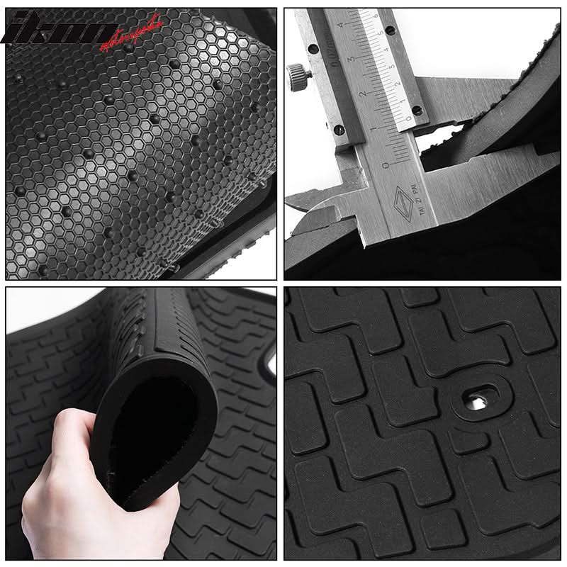 Car Floor Mat for 2012-16 Honda CR-V CRV Black Front Second Row Latex