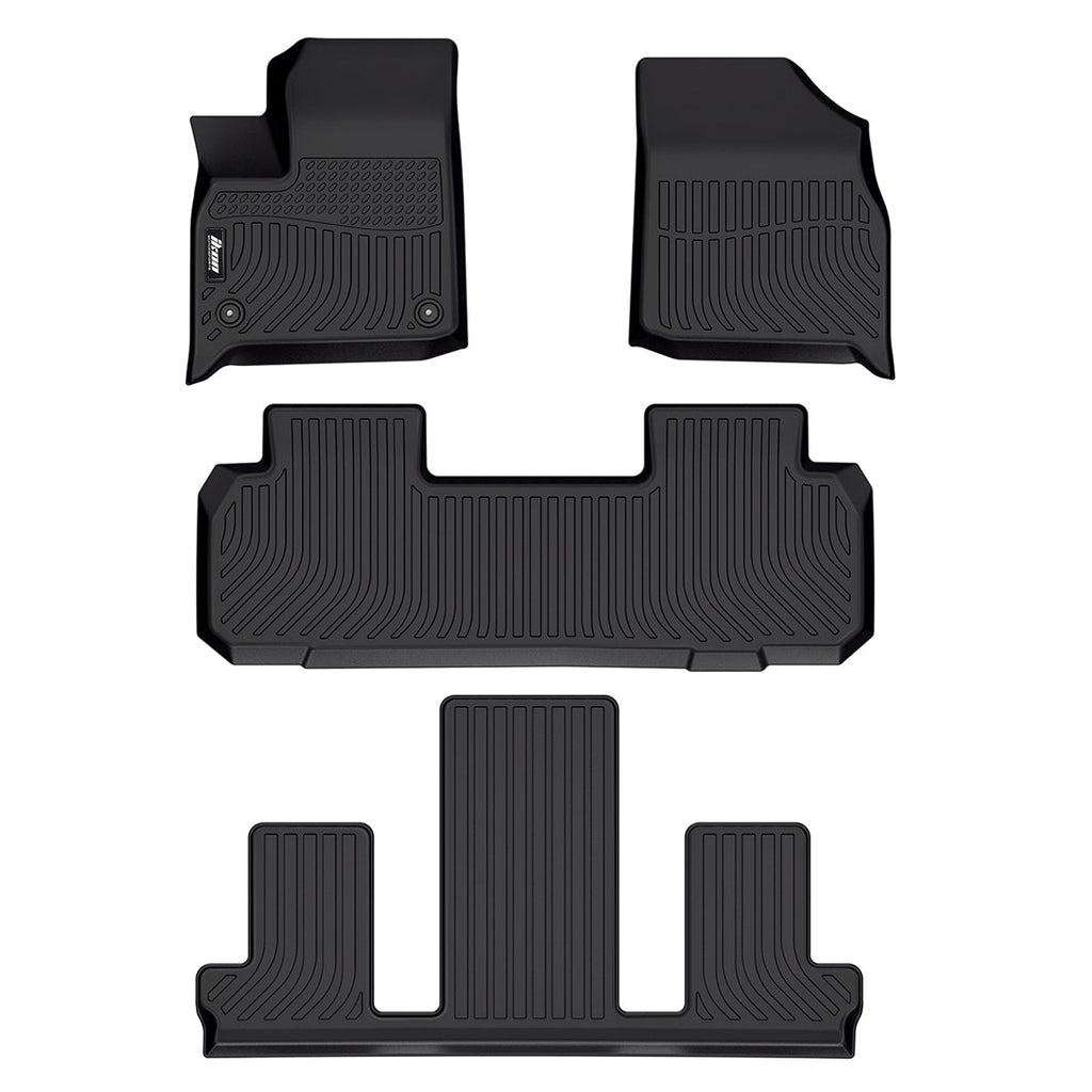 2018-2024 Chevy Traverse 7 Seats 3D Floor Mats All Weather TEP Carpets