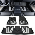 2024-2025 Tesla Model 3 3D Floor Mats Liner Black& Gray TPE Injection