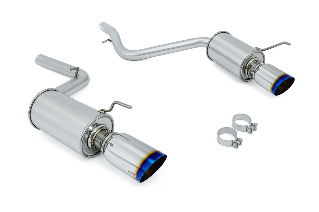 Megan Racing Cat-Back OE-RS for 2008-2014 Mercedes-Benz C-Class C300/ C350 V6 Sedan Mid Pipe Rolled Tips