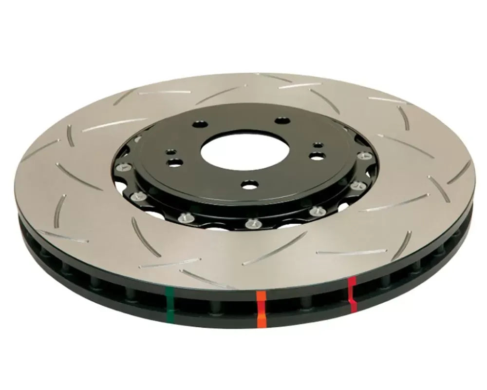 DBA Rear Slotted 5000 Series 2 Piece Brake Rotor w/ Black Hat Ford Mustang 2.3L/5.0L 2015+