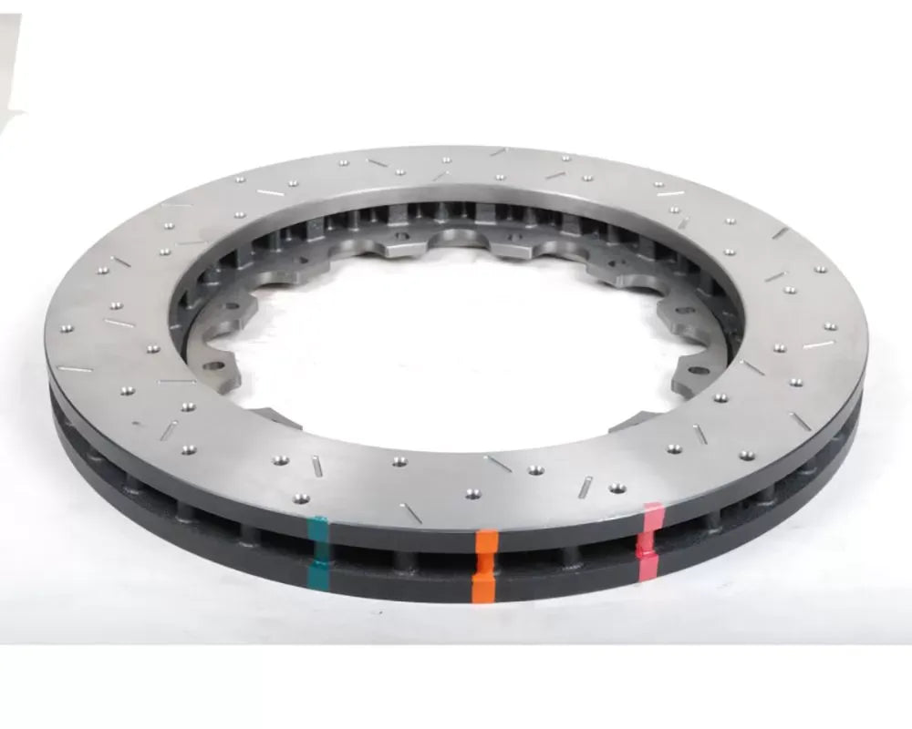 DBA 5000 Series T3 Drilled & Slotted Front Replacement Brake Rotor (w/NAS Nuts KP) Mitsubishi Lancer Evoluction 10 2008+