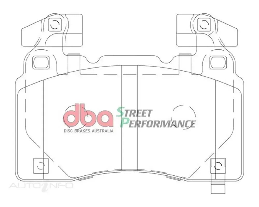 DBA Front SP Performance Brake Pads Holden Commodore (VE | VF | SS-V) Brembo (Rectangle Weight) 2013-2017