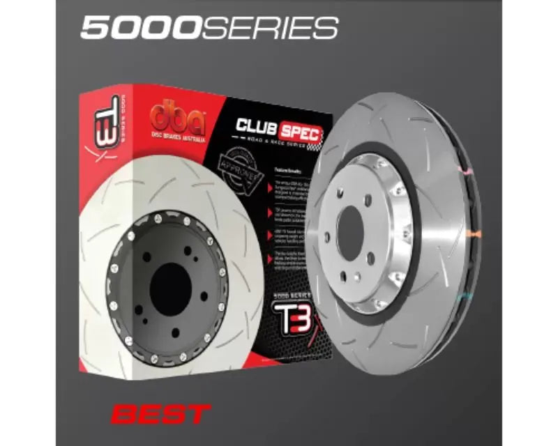 DBA 5000 Series Drilled and Slotted Front Rotor Black Hat Chevrolet Corvette ZR1 2009
