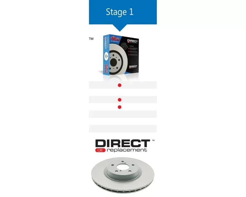 DBA Rear T2 Slotted Street Series Rotor Acura Integra Type R 97-01