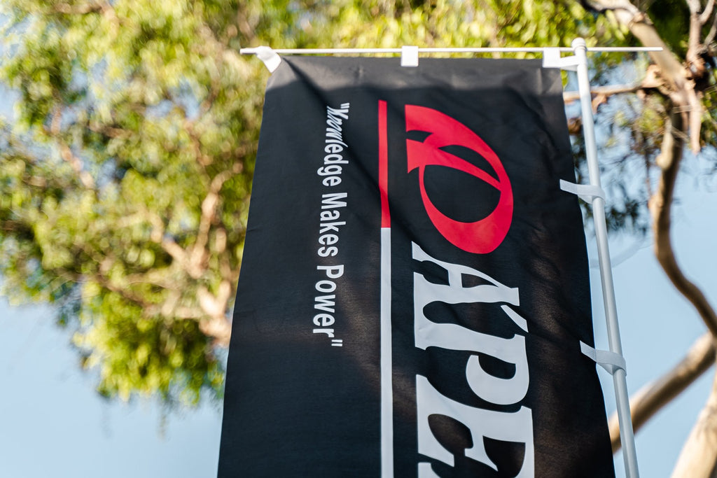 Apexi A'PEXi "Knowledge Makes Power" Nobori Flag - Limited Edition *Discontinued