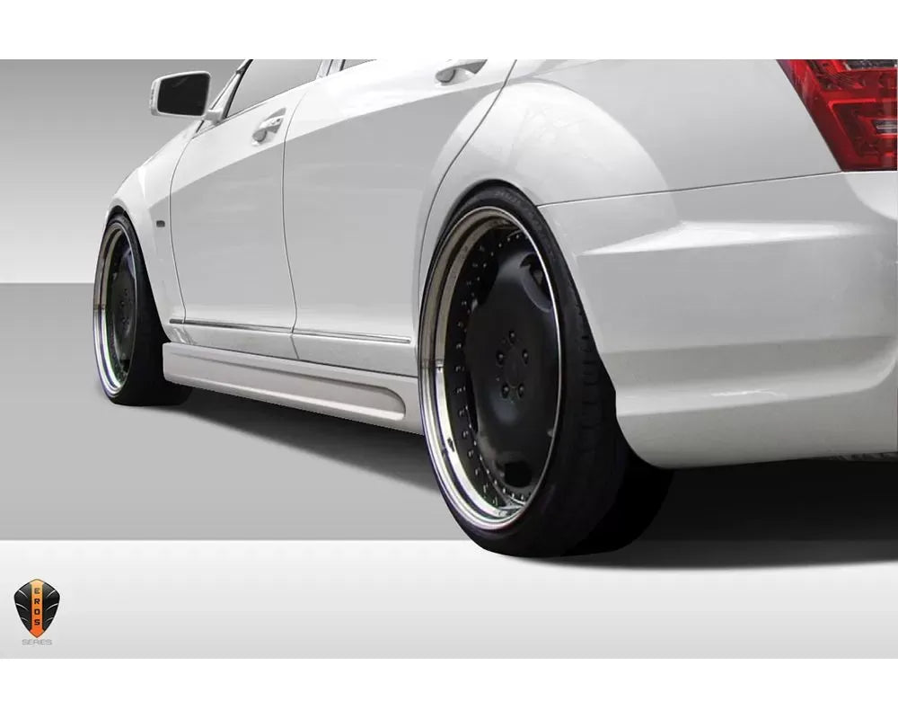 Duraflex Eros Version 3 Side Skirts Compatible With 2007-2013 Mercedes S Class W221 - 2 Piece