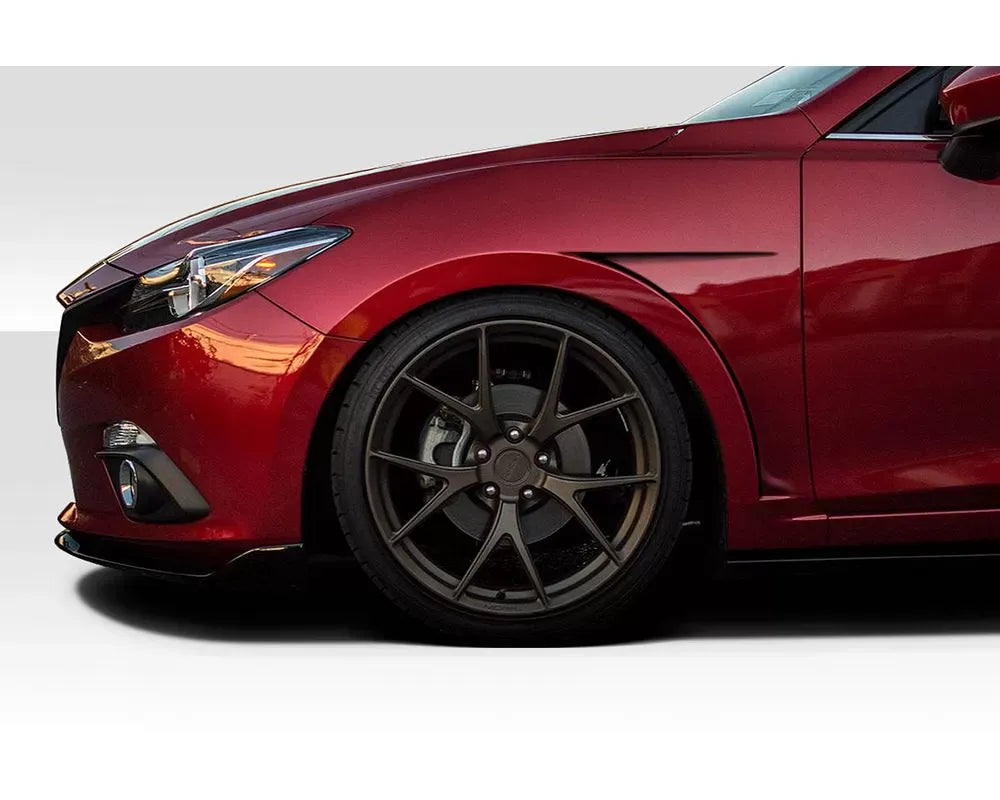 Duraflex Macer Front Fenderss Compatible With 2014-2018 Mazda 3
