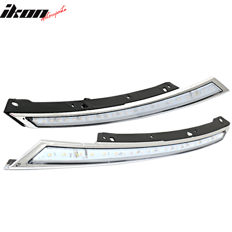 Fits 16-20 Honda Civic Eyebrow Light 2 Colors Switchback Amber