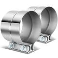 4.0" Lap Joint Exhaust Band Clamp Muffler Sleeve Coupler Stainless Steel