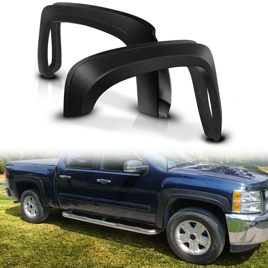2007-2013 Chevy Silverado 1500 69.3" Bed OEM Style Fender Flares PP