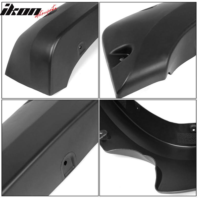 2007-2013 Chevy Silverado 1500 69.3" Short Bed Black Fender Flares PP