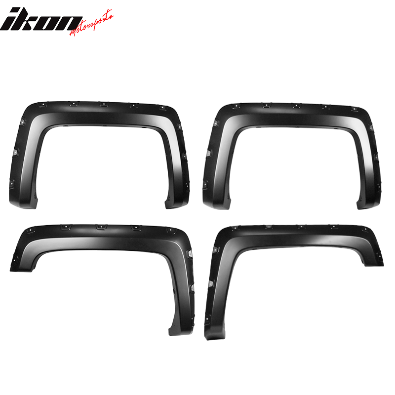 2014-2018 Chevy Silverado 1500 6.5Ft 8Ft Long Bed Fender Flares 4PC