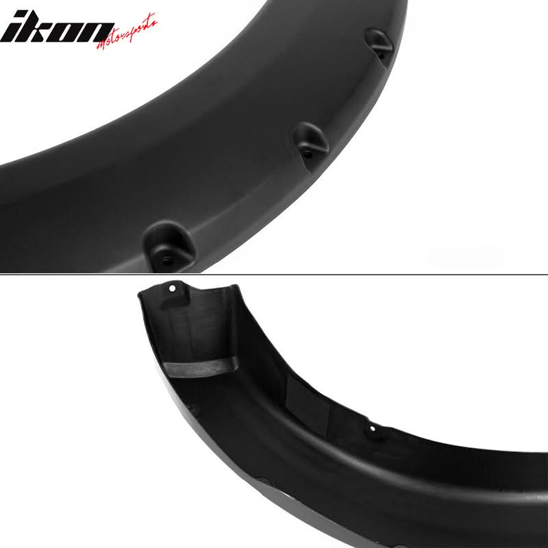 1999-2007 Ford F250 350 Super Duty Black Fender Flares Set PP 4PCS