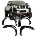 2004-2015 Nissan Titan Pocket Rivet Unpainted Smooth Fender Flares ABS