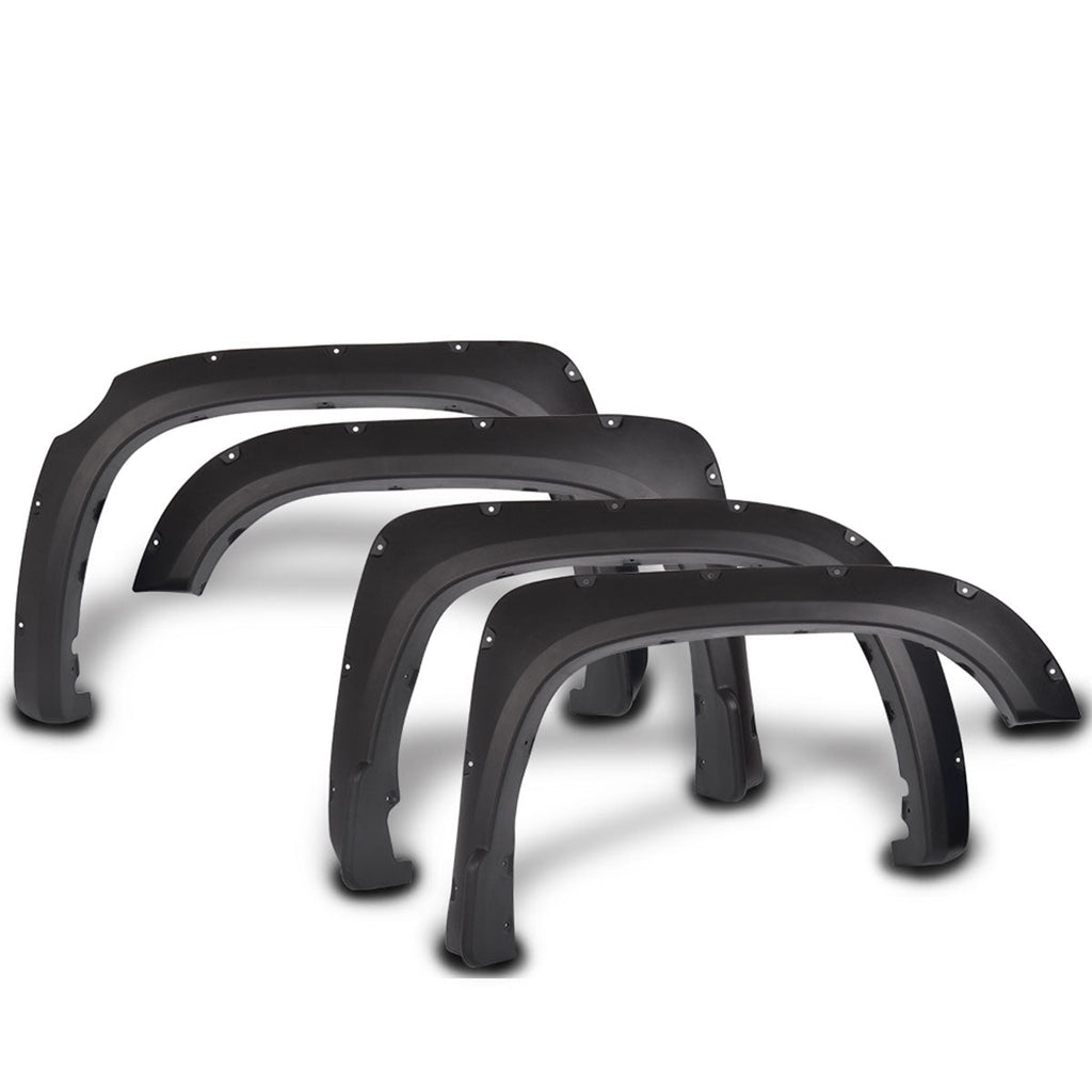 2014-2020 Toyota Tundra Pocket Rivet Style Black Fender Flares PP
