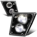 2003-2017 Volvo VN VNL VNM VNX LED Fog Lights - Black
