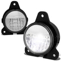 18-20 Volvo VNR Full LED Chrome Fog Lights - Reflector
