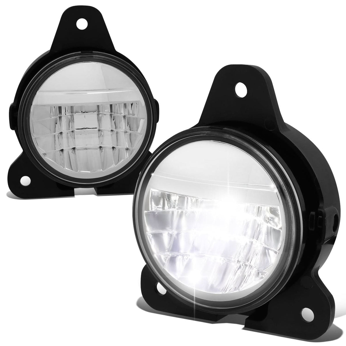 18-20 Volvo VNR Full LED Chrome Fog Lights - Reflector