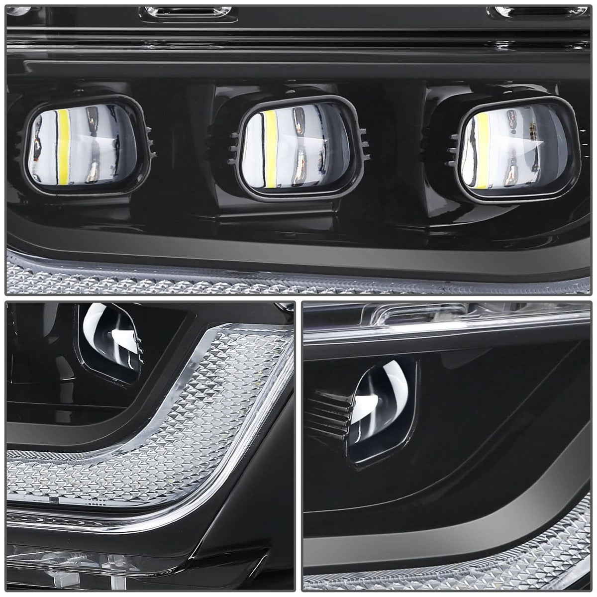 2021-2023 Ford F-150 LED Projector Fog Lights Black