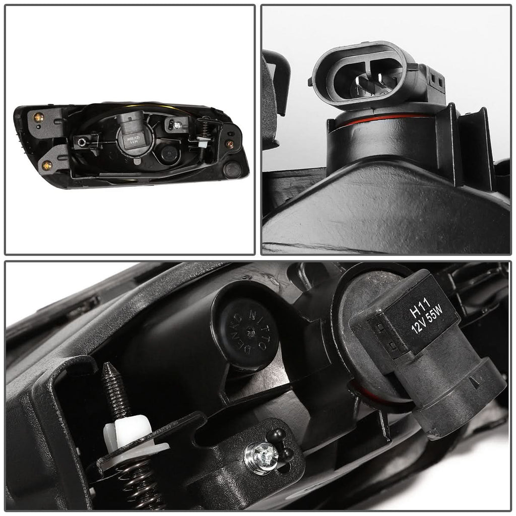 2012 Honda Civic 4-Door Sedan Fog Lights with Switch Chrome Bezel H11