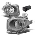 2010-2012 Toyota Prius Fog Lights with Switch & Bezel - H11 Chrome