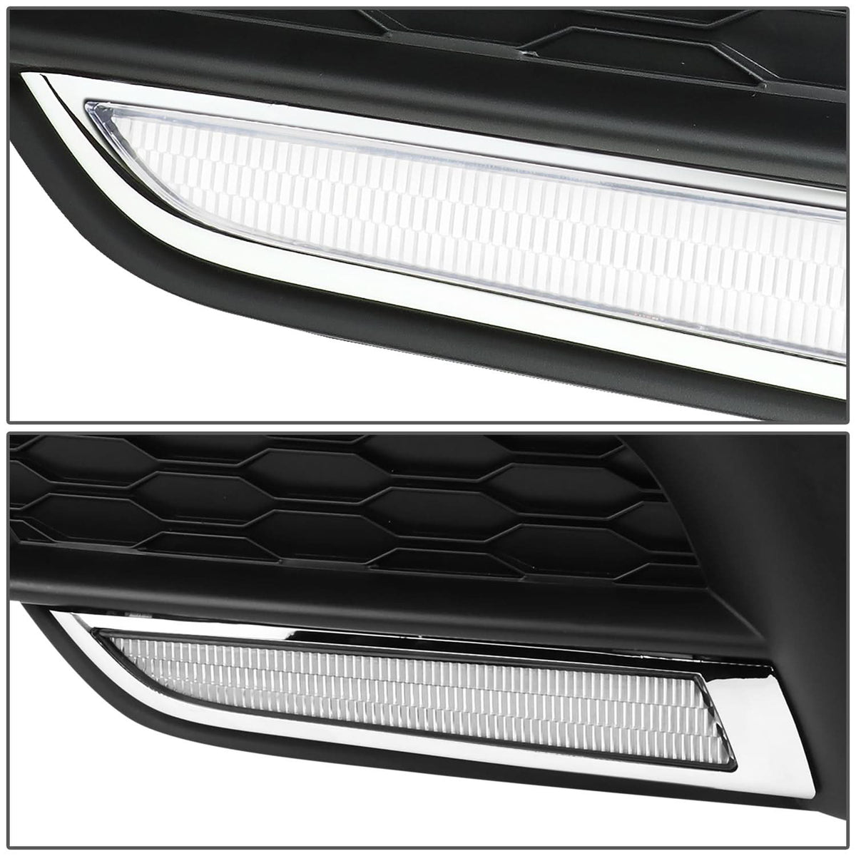 2016-2018 Honda Civic Fog Light Cover with Black Bezel