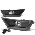 2017-2018 Honda CR-V Fog Lights w/ Black Trim Bezel Chrome Clear