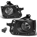 2012-2014 Toyota Prius C Fog Lights with Switch & Bezel Chrome/Clear