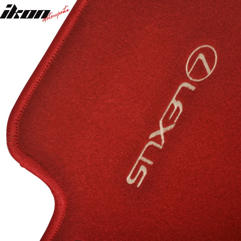 Car Floor Mat for 2001-2005 Lexus IS300 Red Nylon Carpets 4PCS Set