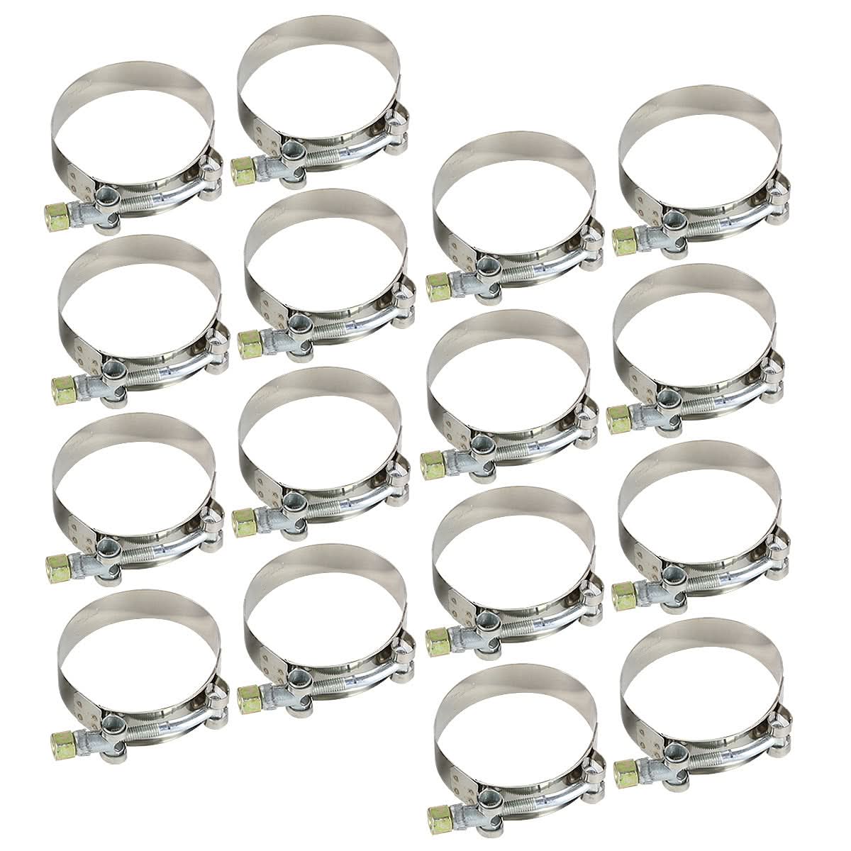 Universal 2.50" Aluminum Intercooler Piping Kit - 8 Piece w/ Hoses