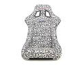 NRG White Pearlized Back Large Prisma Savage Edition FRP Bucket Seat